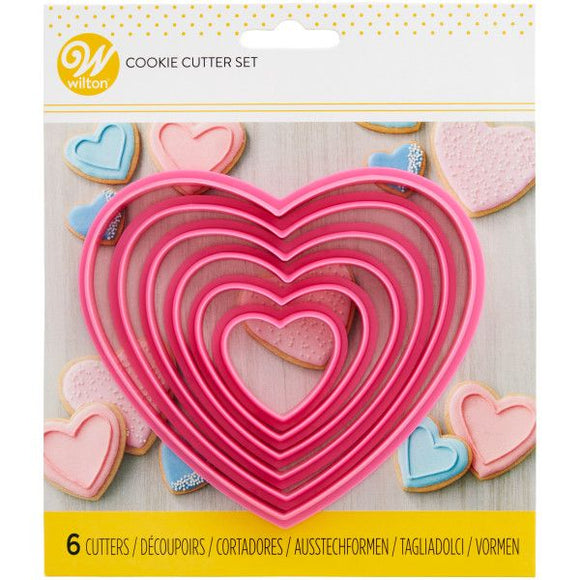 Wilton Heart 6 maten