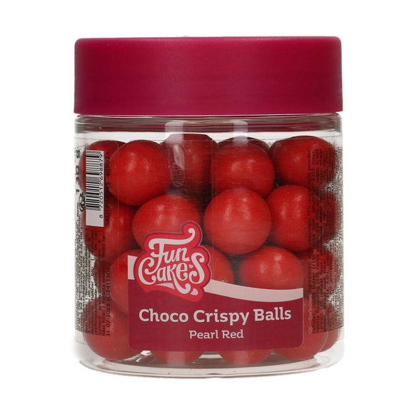 FunCakes Choco Crispy Balls - Pearl Red 130g