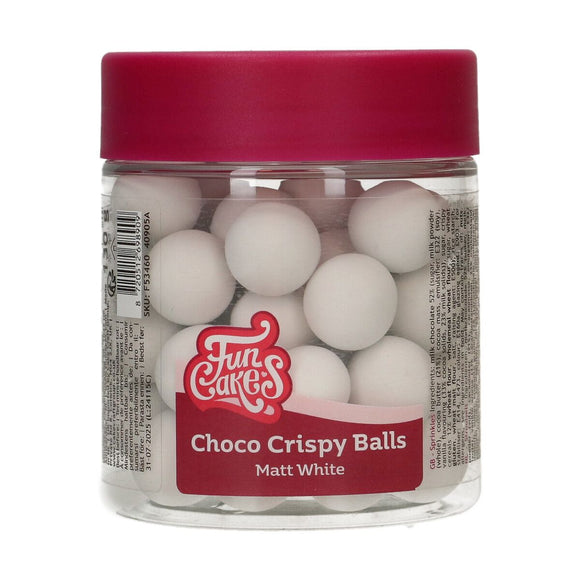 FunCakes Choco Crispy Ballen Mat Wit