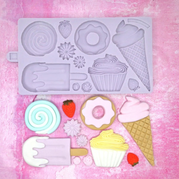 Karen Davies Silicone Mould Ijsje, Donut, Cupcake Large