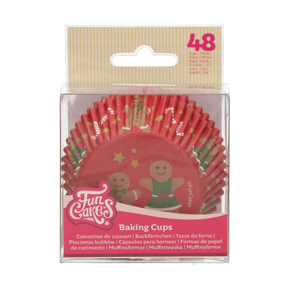 FunCakes Baking Cups Gingerbread pk/48