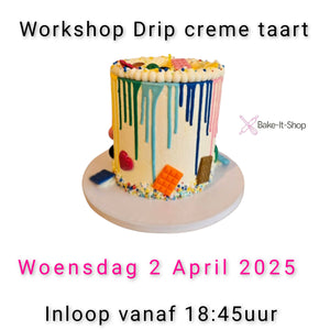 Workshop Drip Creme taart Woensdag 2 April 2025