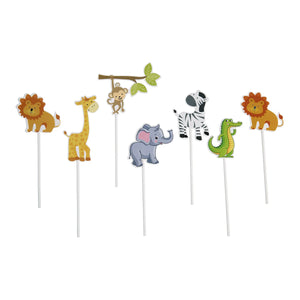 Taarttopper Jungle Dieren 7st.