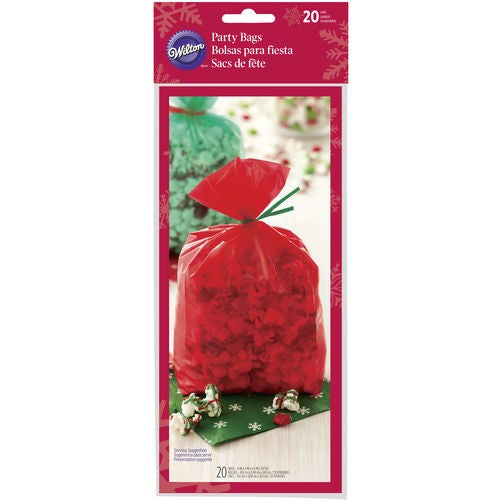 SALE Wilton One-Colour Bags Red / Green 20 stuks